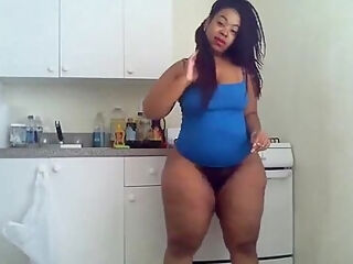 Black Step mom With Huge Ass Solo Video